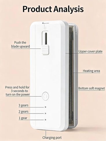 Mini Bag Sealer, 2-in-1 Heat Seal and Cut Bag Machine, USB-C Rechargeable Magnetic Heat Sealer, Portable Plastic Bag Sealing Machine in Saudi Arabia