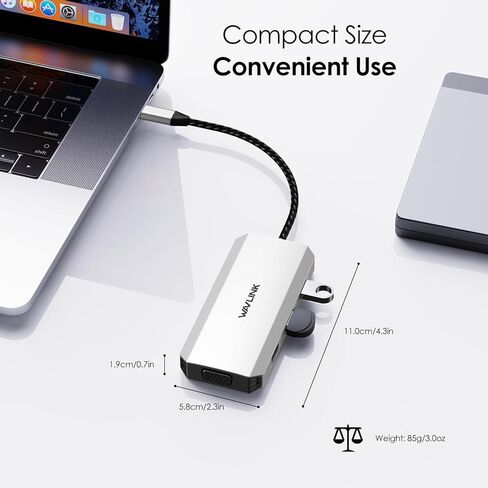USB C Docking Station, Docking Station Quad Monitors with Dual HDMI,DP,VGA,3* USB-A2.0 for Wireless Device,Compatible with Lenovo, HP, Dell, Windows System Computer in Saudi Arabia
