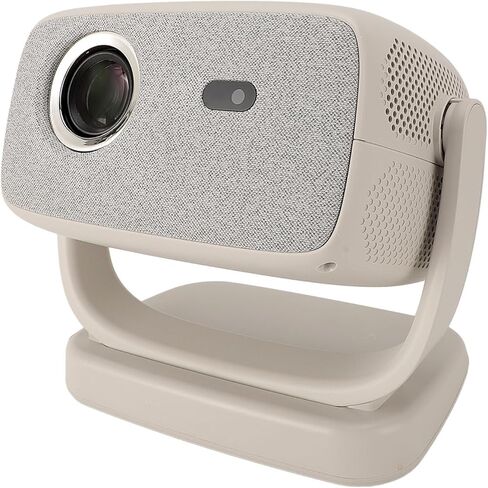 4K Projector with Wi Fi and Bluetooth, 180° Rotating Movie Projector, Portable Projector with 300 ANSI, Outdoor Projector for Phone PC TV Stick DVD USB HDMI (US Plug) in Saudi Arabia
