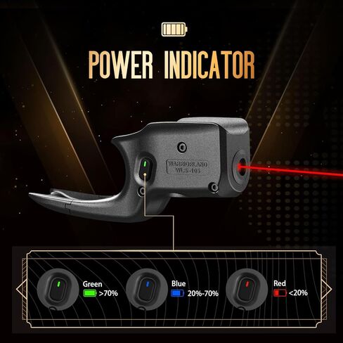 WARRIORLAND Red Laser Sight Tailored Fits Glock 42/43 /43X/48 (NO Rail), Not Fits Glock 43X Mos/ 48 MOS (with Rail), Ultra Compact Trigger Laser with Ambidextrous Switch & Power Indicator, WLS-105 in Saudi Arabia