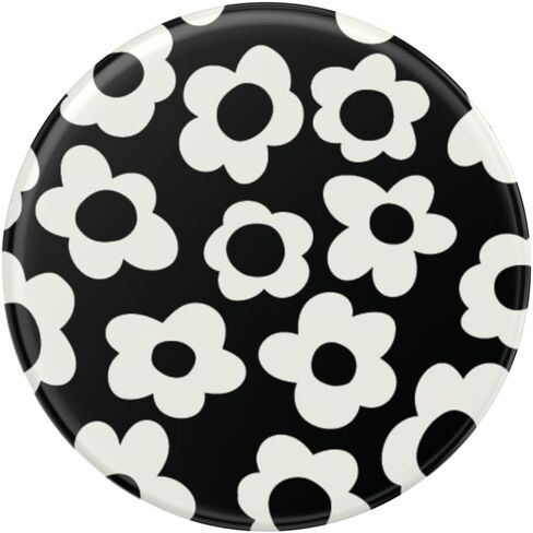 PopSockets Adhesive Phone Grip, Holder, Phone Stand, Black - Black Mod Flower in Saudi Arabia