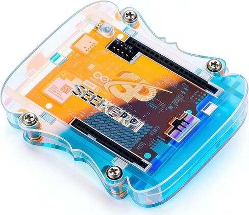حافظة أكريليك شفافة قزحية اللون متوافقة مع Arduino UNO Q (غير متضمنة مع لوحة Arduino Q) in Kuwait