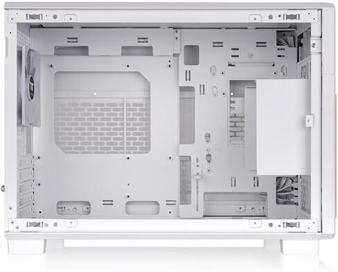 Thermaltake TR200 WS; Micro Chassis; Wood Front Trim; mATX/mITX Support; 360mm Radiator Support; 365mm GPU Clearance; 175mm Air Cooler Clearance; 5.25" Bay Support; Snow; CA-11L-00S6NN-WS in Saudi Arabia