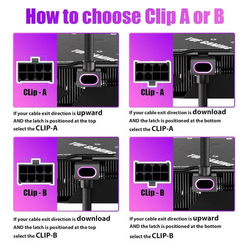 8Pin GPU Extension Cable + Adapter (Clip-A) in Saudi Arabia