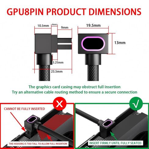 كابل تمديد GPU 8Pin + محول (مشبك-B) in Saudi Arabia