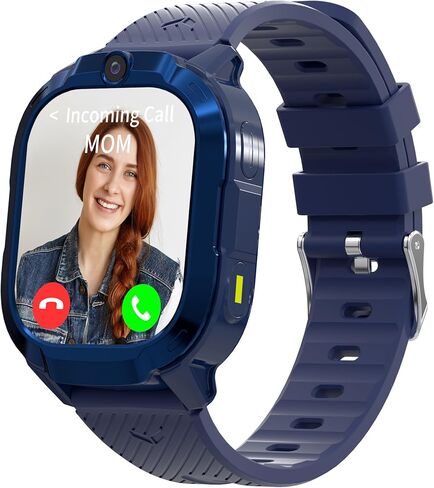 4G Kids Smart Watch Boys with GPS Tracker & Phone Call for Age 5-12, GPS Watch for kids with SOS Calling, HD Video Call Voice Chat Camera Alarm Clock Flashlight Pedometer TouchScreen Birthday Gifts in Saudi Arabia