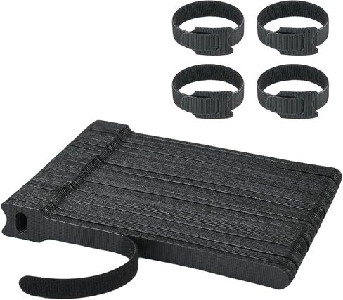 100PCS Black 6 Inch Reusable Cable Ties ，Adjustable Cord Organizers for Home, Office & Electronics， Multi-Purpose Wire Management Solution in Saudi Arabia