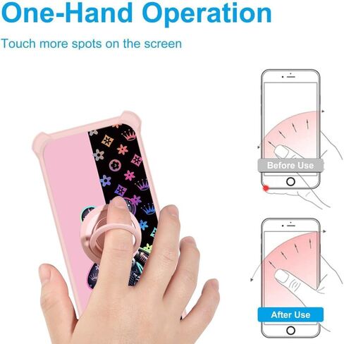 Case for Nokia G310 5G Phone Case Cover [with Tempered Glass Screen Protector][Hard PC + Soft Silicone][Ring Support] IMDF-JXX in Saudi Arabia