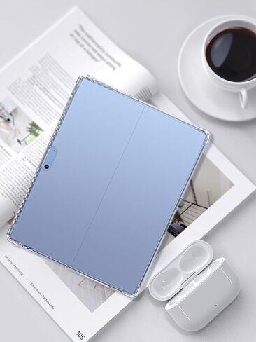 حافظة لجهاز Microsoft Surface Pro7/6/5/4 مقاس 12.3 بوصة لأجهزة Android اللوحية، زاوية تغطية كاملة رفيعة للغاية، غطاء حافظة BOVUGAC ناعم من مادة TPU مقاوم للصدمات مناسب للأطفال لجهاز Microsoft Surface Pro 7 مقاس 12.3 بوصة (شفاف) in Saudi Arabia
