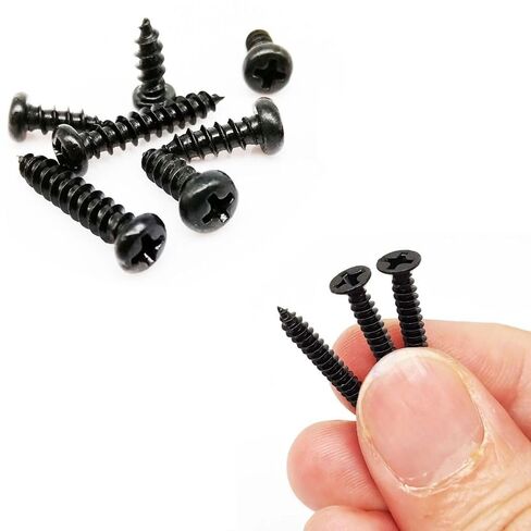 1000pcs Micro Self Tapping Screws Pan Head M1 M2 M1.4 M1.7 Black Laptop Computer Screws in Saudi Arabia