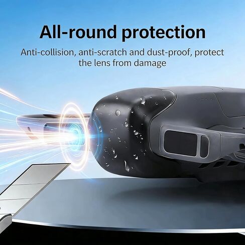 غطاء عدسة مكون من قطعتين لأغطية حماية DJI Neo 2 Gimbal - مقاومة للخدش، غطاء من البولي كربونات الشفاف لتخزين الحافظة الأصلية in Kuwait