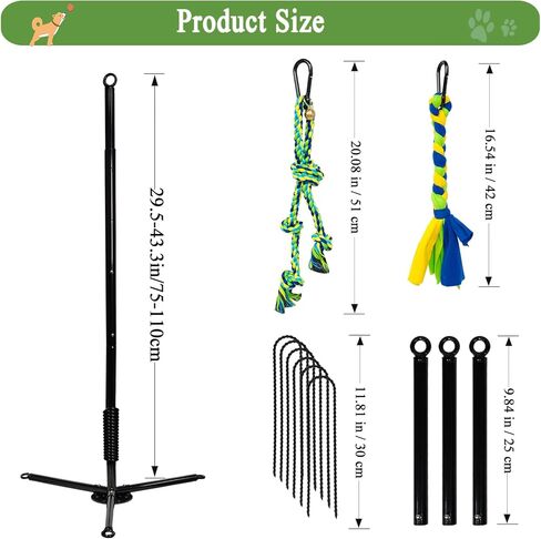 Tether Tug Outdoor Dog Toy,Tug of War Dog Toy for Self Play Interactive Pull Toy for Park,Yard, Lawn Rope Toys for Medium and Large Dogs to Keep Them Busy in Saudi Arabia