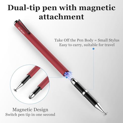Stylus Pens for Touchscreens,MEKO 3 Pack 2 in 1 High Sensitivity Capacitive Stylus, Thin Rubber Tip, Compatible with iPad,Switch, iPhone, Android, Tablet, Laptop, Microsoft Surface, Chromebook in Saudi Arabia