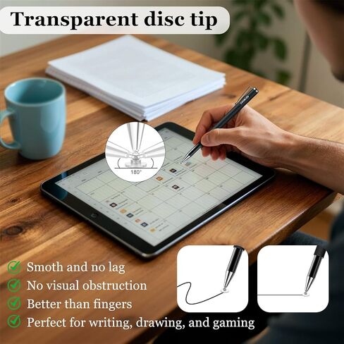 Stylus Pens for Touchscreens,MEKO 3 Pack 2 in 1 High Sensitivity Capacitive Stylus, Thin Rubber Tip, Compatible with iPad,Switch, iPhone, Android, Tablet, Laptop, Microsoft Surface, Chromebook in Saudi Arabia