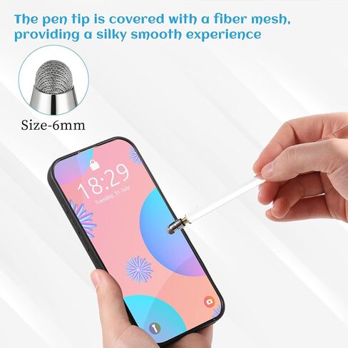 10 PCS Stylus Tips Replacement Tips Only, Universal Mesh Soft Replacement Fiber Tip Touch Screen Stylus Pen Universal Stylues No Scratch Screen Pen Tip for Capacitive Touch Screens in Saudi Arabia