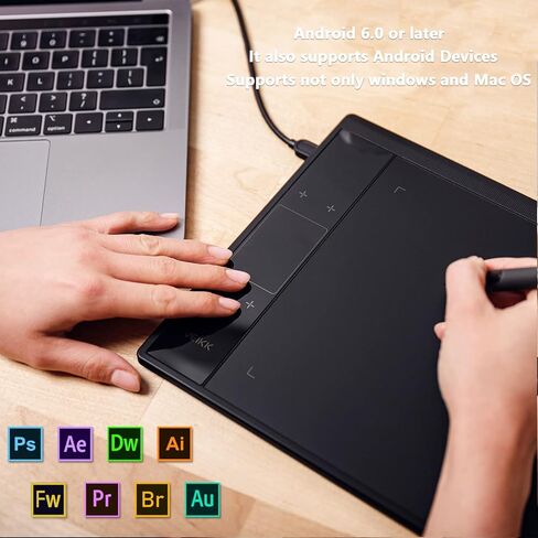 Graphic Drawing Tablet VEIKK A30 V3 Writing Pen Tablet 10x6 Inch Tableta Grafica Digital Drawing Pad with Battery-Free Stylus and Touch Keys in Saudi Arabia