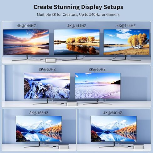 كابل Thunderbolt 5 بسرعة 80 جيجابت في الثانية متوافق مع 1FT، كابل USB4 2.0 مضفر 8K@165هرتز، 4K@540هرتز، عرض النطاق الترددي 120 جيجابت في الثانية، PD3.1 240W لـ iPhone 17، Mac mini، MacBook Pro، Galaxy، Thunderbolt 4، SSD، eGPU in Saudi Arabia