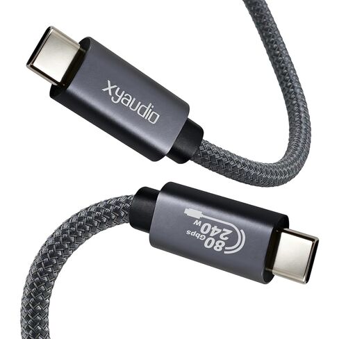 USB 4 Cable 80Gbps Thunderbolt 5 Cable, 8K@60Hz, 240W Fast Charging, High Speed USB C Cable Compatible Thunderbolt 4,MacBook M4 Pro,iPhone 17/16,SSD, 1.5 FT in Kuwait