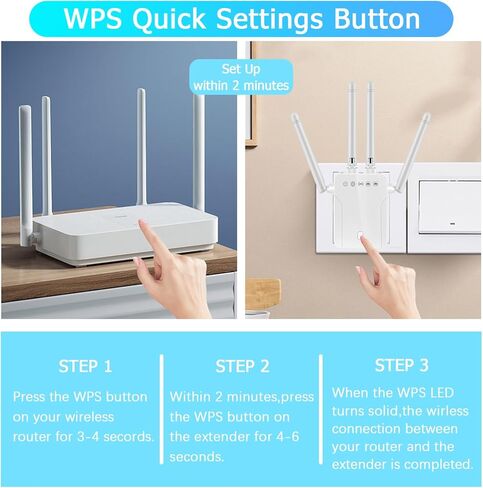 2026 WiFi Extender Signal Booster Internet Repeater Long Range Covers Up to 45+ Devices and 8470 Sq.ft for Apartment Basement Office House in Saudi Arabia