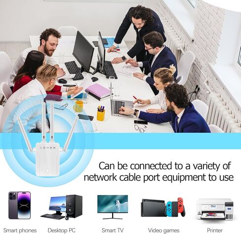 2026 WiFi Extender Signal Booster Internet Repeater Long Range Covers Up to 45+ Devices and 8470 Sq.ft for Apartment Basement Office House in Saudi Arabia