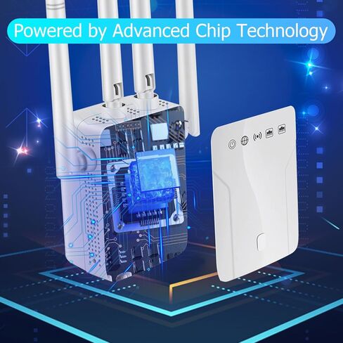 2026 WiFi Extender Signal Booster Internet Repeater Long Range Covers Up to 45+ Devices and 8470 Sq.ft for Apartment Basement Office House in Saudi Arabia