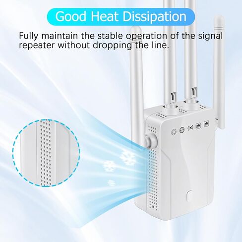 2026 WiFi Extender Signal Booster Internet Repeater Long Range Covers Up to 45+ Devices and 8470 Sq.ft for Apartment Basement Office House in Saudi Arabia