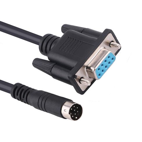 for PLC Micrologix Cable,DB9 COM Port Interface Compatible PLC Micrologix 1000 1200 1400 Series with 1761-CBL-PM02 Cable 8 Pin Round Aapater in Saudi Arabia