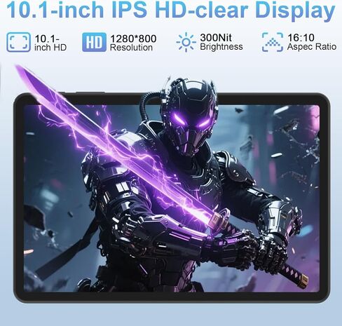 EHFiDC Tablet 10 Inch, Android 16 Tablets with Octa-Core Processor, 24GB RAM 64GB Storage 2TB Expandable, 1280x800 IPS HD Display, GPS, 5MP+8MP Dual Camera, 6000mAh Battery, Tablet with Case, Blue in Saudi Arabia