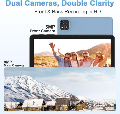 EHFiDC Tablet 10 Inch, Android 16 Tablets with Octa-Core Processor, 24GB RAM 64GB Storage 2TB Expandable, 1280x800 IPS HD Display, GPS, 5MP+8MP Dual Camera, 6000mAh Battery, Tablet with Case, Blue in Saudi Arabia