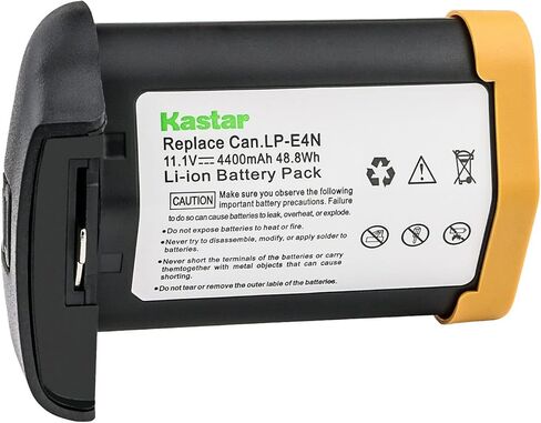 [Fully Decoded] Kastar 1-Pack 11.1V 4400mAh LP-E4N Battery Replacement for Canon EOS 1D C, EOS 1D X, EOS 1D X Mark II, Mark 2, EOS 1D Mark III, Mark 3, EOS 1Ds Mark III, Mark 3, EOS 1D Mark IV, Mark 4 in Saudi Arabia