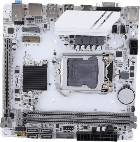 ciciglow Computer Motherboard, H510 ITX Motherboard LGA 1200 Support Dual Channel DDR4 64GB Mini ITX Desktop Board with M.2 NVMe Slot and PCIe 3.0 x16 in Saudi Arabia
