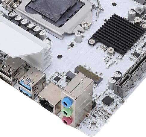 ciciglow Computer Motherboard, H510 ITX Motherboard LGA 1200 Support Dual Channel DDR4 64GB Mini ITX Desktop Board with M.2 NVMe Slot and PCIe 3.0 x16 in Saudi Arabia