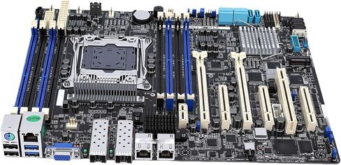 Server Motherboard, Fit for LGA2011 3 Socket Single CPU Support E5 1600 2600 v3 v4 Series, with 8 DDR4 DIMM Slots and 7 PCIe 3.0 x16 Slots in Saudi Arabia