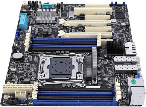 Server Motherboard, Fit for LGA2011 3 Socket Single CPU Support E5 1600 2600 v3 v4 Series, with 8 DDR4 DIMM Slots and 7 PCIe 3.0 x16 Slots in Saudi Arabia