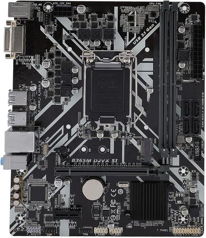 B365M D2VX SI Computer Motherboard, DDR4x2 DIMM M ATX Desktop Computer Mainboard Fit for LGA 1151 Socket 9th 8th Gen, for Core i9 i7 i5 i3, RJ45, DVI, USB3.1 in Saudi Arabia