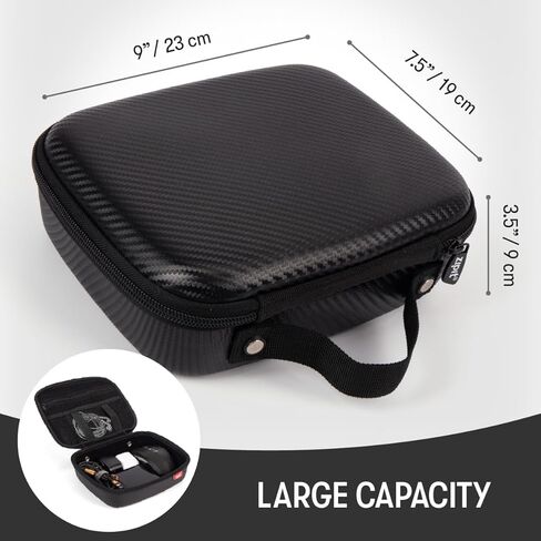 حافظة ZIPIT Carbon الإلكترونية المنظمة، هيكل صلب EVA منظم كابلات السفر للشواحن والأسلاك وملحقات التكنولوجيا، أسود in Kuwait
