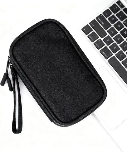 Travel Electronics Organizer Waterproof Cable Organizer Bag for Electronic Accessories Double Layer Large Shockproof Cable Storage Bag in Saudi Arabia