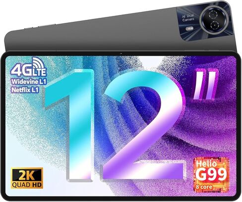 تابلت تيكلاست T60Pro مقاس 12 بوصة 2K مع 4 مكبرات صوت ستيريو، أندرويد 15، ذاكرة وصول عشوائي 20 جيجابايت + ذاكرة وصول عشوائي 128 جيجابايت (قابلة للتوسيع 1 تيرابايت)، هيليو G99، شحن سريع 8000 مللي أمبير في الساعة، كاميرا 13 ميجابكسل، 5 جيجا واي فاي، نظام تحد in Kuwait