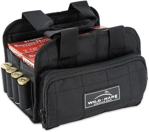 حامل 4 صناديق من Wild Hare Shooting Gear متين ومقاوم للماء - جيب كبير للملحقات الجانبية - أسود in Kuwait
