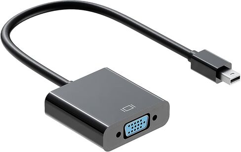 Mini DisplayPort to VGA Adapter, Mini DP Display Port to VGA Male to Female Converter Compatible with Thunderbolt ThinkPad SurfacePro PC in Saudi Arabia