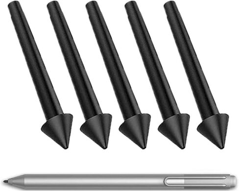 5Pcs High Sensitivity Pen Refills Sensitive Fine Nib Surface Tips Replacement for Surface 7/6 / 5/4 / Book/Studio/Go Nib in Saudi Arabia