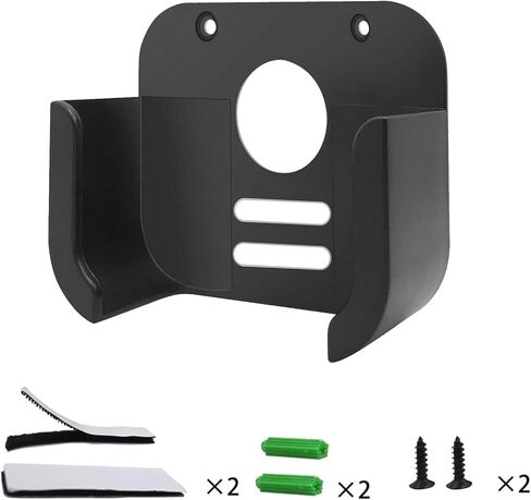 لحامل تلفزيون Apple خلف التلفزيون، يتم تثبيته على جدار التلفزيون لجهاز Apple TV 4K، متوافق مع جميع أجيال تلفزيون Apple، ABS متين مع لمعان - أسود in Kuwait