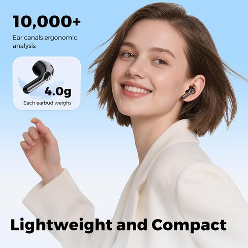 SoundPEATS Air6 HS Wireless Earbuds, Bluetooth 6.0, LDAC Hi-Res Audio for HiFi Sound, 13mm Dynamic Driver, Total 45H, Quick Charging, IPX5 Resistant, Comfortable Fit, ENC Noise Canceling, Support App in Kuwait