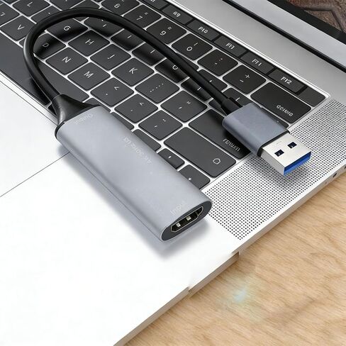 بطاقة التقاط فيديو GOWENIC 4K 30 هرتز، جهاز التقاط فيديو HDMI، HDTV إلى النوع C 3.0 بطاقة بث للعبة تعليمية لمؤتمرات البث المباشر in Saudi Arabia
