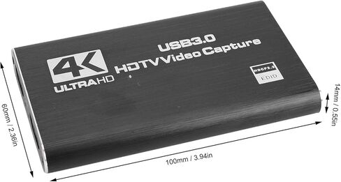 Zopsc 4K Audio Video Capture Card, 60Hz HDMI to USB 3.0 Video Capture Device for HDTV Game Live Broadcasting, Plug and Play in Saudi Arabia