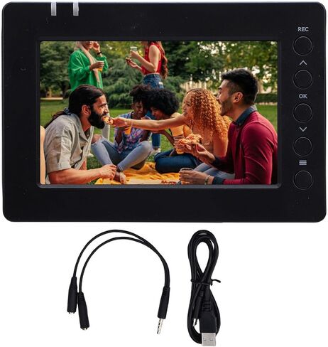 بطاقة التقاط فيديو HDMI من GOWENIC، صندوق التقاط فيديو بدقة 4K HD، مسجل ألعاب تشغيل سجل 4K إلى بطاقة الذاكرة ومحرك أقراص فلاش U in Saudi Arabia