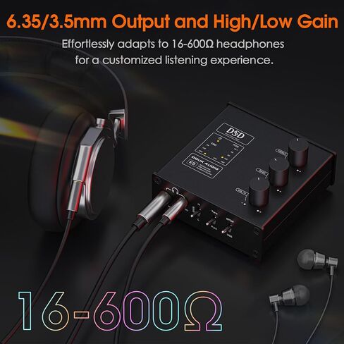 Douk Audio K5 PC DAC Headphone Amplifier Digital to Analog Converter with USB & Optical Input DSD256 for Amplifiers, Speakers, Mac, Computer (K5) in Saudi Arabia