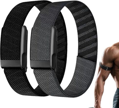 حزام العضلة ذات الرأسين متوافق مع Whoop-5.0-2Packs حزام رياضي من النايلون قابل للتعديل للذراع/الكاحل لـ Whoop 5.0 One/Peak/MG/Life للرجال والنساء، قابل للتنفس، قابل للغسل، متين in Kuwait