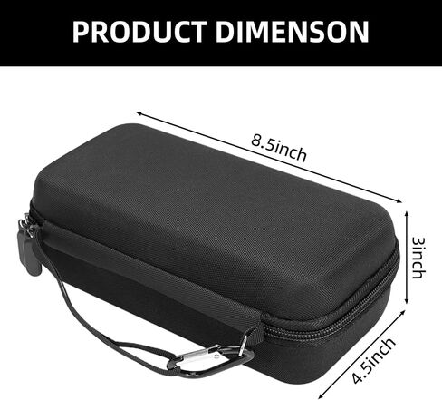 Carrying Case for GL.iNet GL-BE3600/ GL-MT3000/ MT3600BE/ GL-AXT1800/ GL-SFT1200 Slate AX Travel Router, Portable Protective Storage Bag for Travel Routers-Black（CASE ONLY in Saudi Arabia