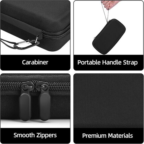 Carrying Case for GL.iNet GL-BE3600/ GL-MT3000/ MT3600BE/ GL-AXT1800/ GL-SFT1200 Slate AX Travel Router, Portable Protective Storage Bag for Travel Routers-Black（CASE ONLY in Saudi Arabia